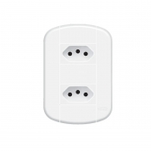 Fame Blanc Tomada 2P+T Dupla 20A Padrão Brasil#SIMONLEX#