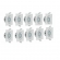 Kit Spot LED Quadrado 4W 6500K Branco AUTOVOLT C/10Uni – Pop - G-Light#SIMONLEX#