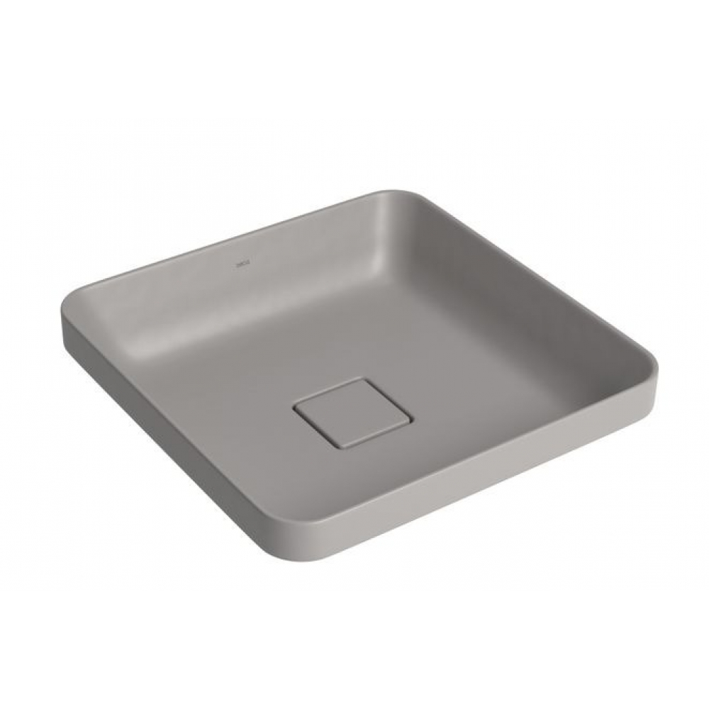 Cuba Slim De Sobrepor Quadrada 40cm Cinza Antracite - Deca#SIM#