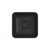 Cuba Slim De Sobrepor Quadrada 30cm Ébano Fosco - Deca#SIM#