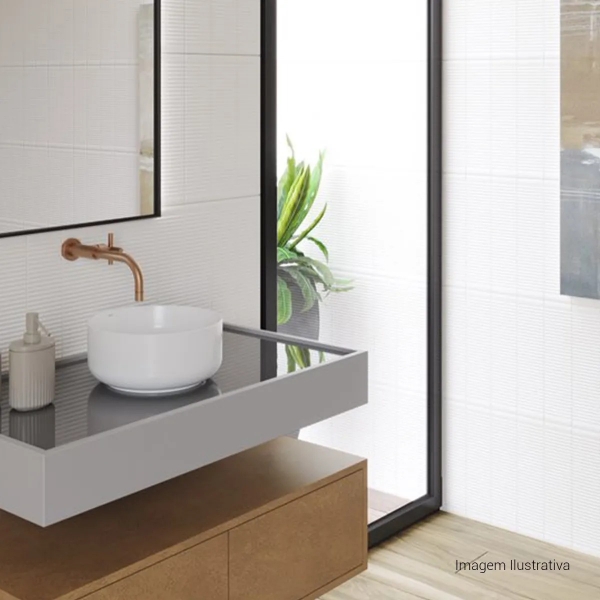 Cuba Slim Redonda De Apoio 30cm Branco - Deca#SIM#