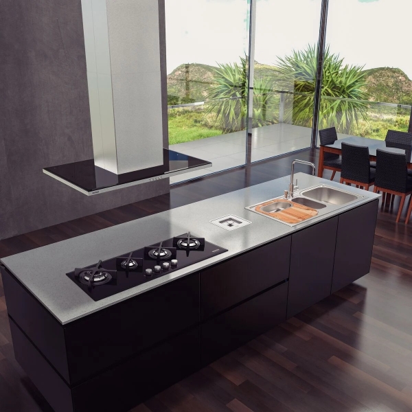 Cooktop a Gás Glass Slim Flat 4GG B 100 Safestop - Tramontina#SIM#