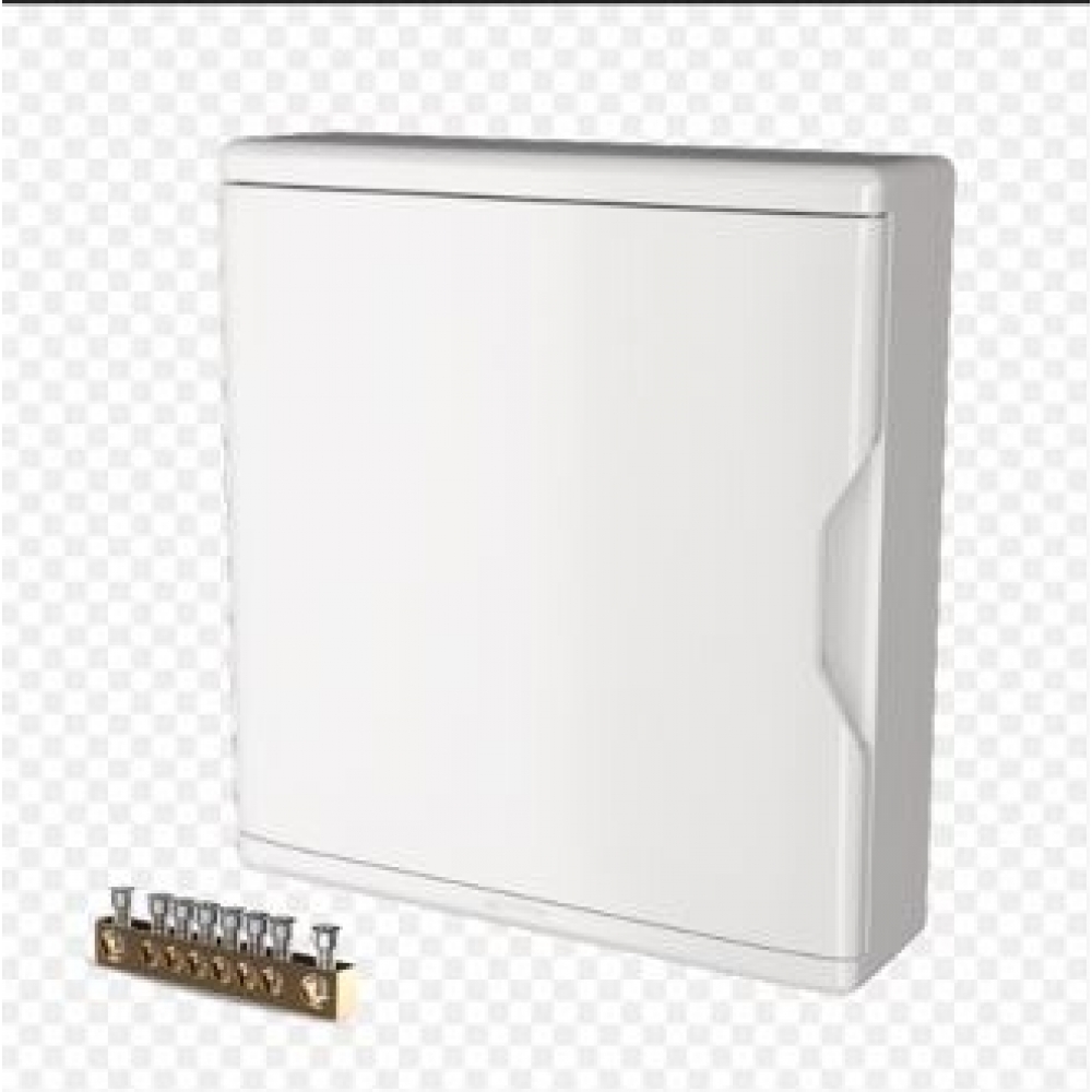 Quadro de Distribuição de Pvc Sobrepor Branco 18/24 Disjuntores Com Barramento - Krona#SIMONLEX#