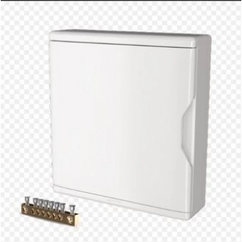 Quadro de Distribuição de Pvc Sobrepor Branco 18/24 Disjuntores Com Barramento - Krona#SIMONLEX#