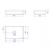 Cuba Slim De Sobrepor Retangular 60cm Branco - Deca#SIM#