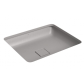 Cuba De Embutir Retangular 50cm Slim - Soft Antracite - Deca#SIM#