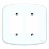 Fame Blanc Placa 4X4 2 Furos 6 Postos#SIMONLEX#