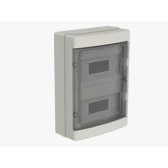 Quadro de Distribuição de Pvc Sobrepor Branco 24 Disjuntores Din S/Barr IP65 -Soprano#SIMONLEX#