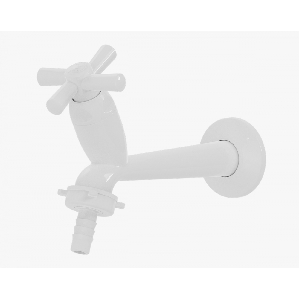 Torneira Para Tanque/Máquina Cross Branca 1/2 - 3/4 - 15cm - Tigre#SIMONLEX#