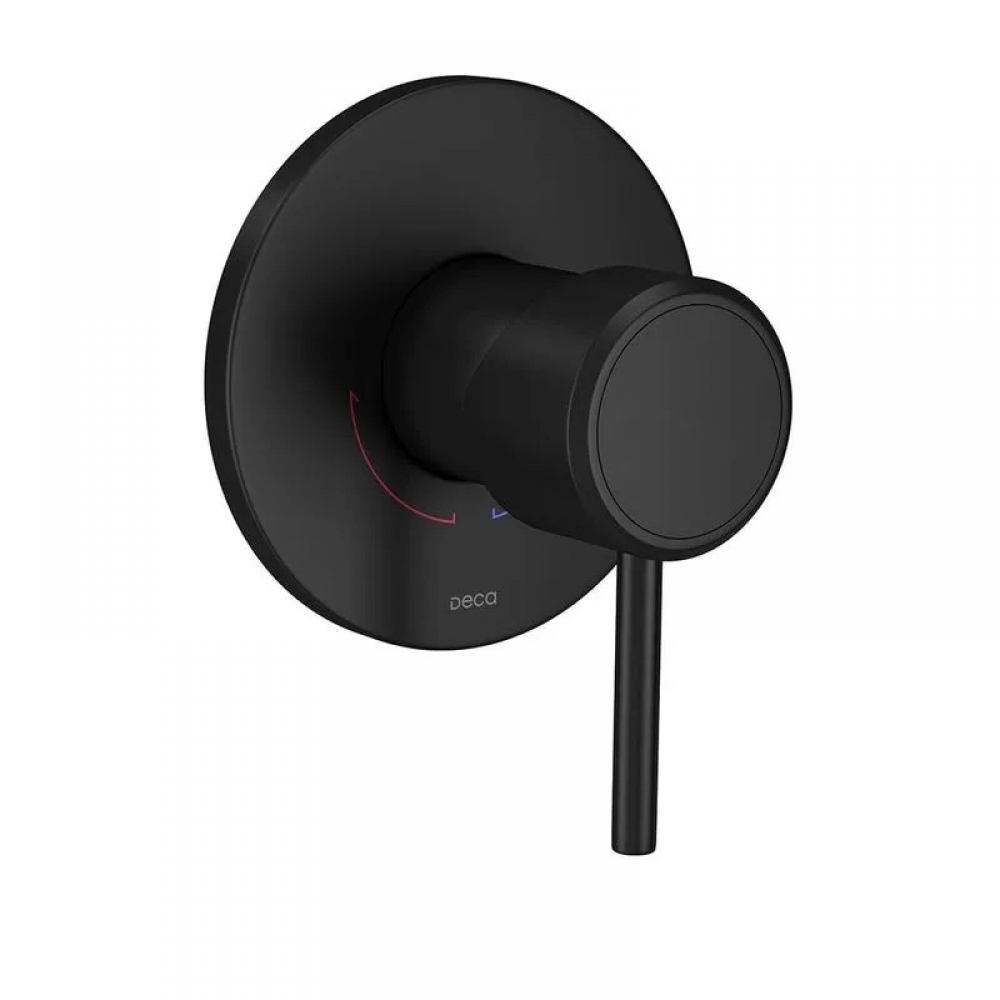 Acabamento Monocomando de Chuveiro Redondo Black Matte Deca#SIM#