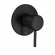 Acabamento Monocomando de Chuveiro Redondo Black Matte Deca#SIM#