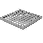 Grelha Quadrada Cromado - Fani#SIMONLEX#