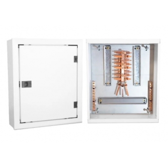 Quadro de Distribuição Acetinado de Chapa Sobrepor Din P/24 Disjun C/Barr 100A -Andaluz#SIMONLEX#