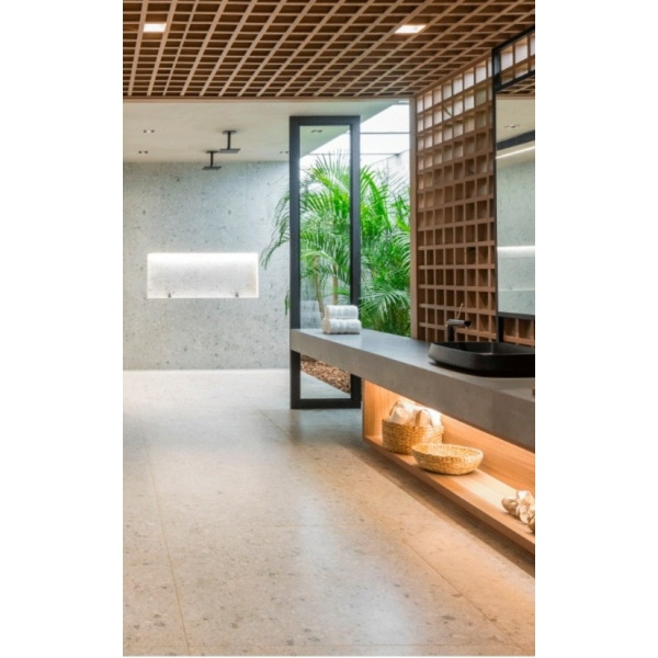 Porcelanato 60X120 Foz Cinza Acetinado - Caixa com 1,44 m2 - Eliane#SIMONLEX#