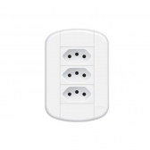 Fame Blanc+ 3 Tomadas Padrão 2PT 10A CP#SIMONLEX#