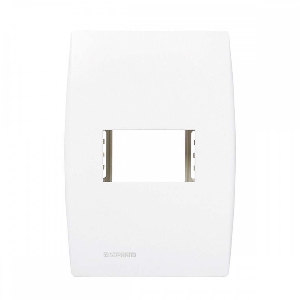 Placa 4x2 1 Modulo Horizontal C/Suporte Ilus - Soprano#SIMONLEX#