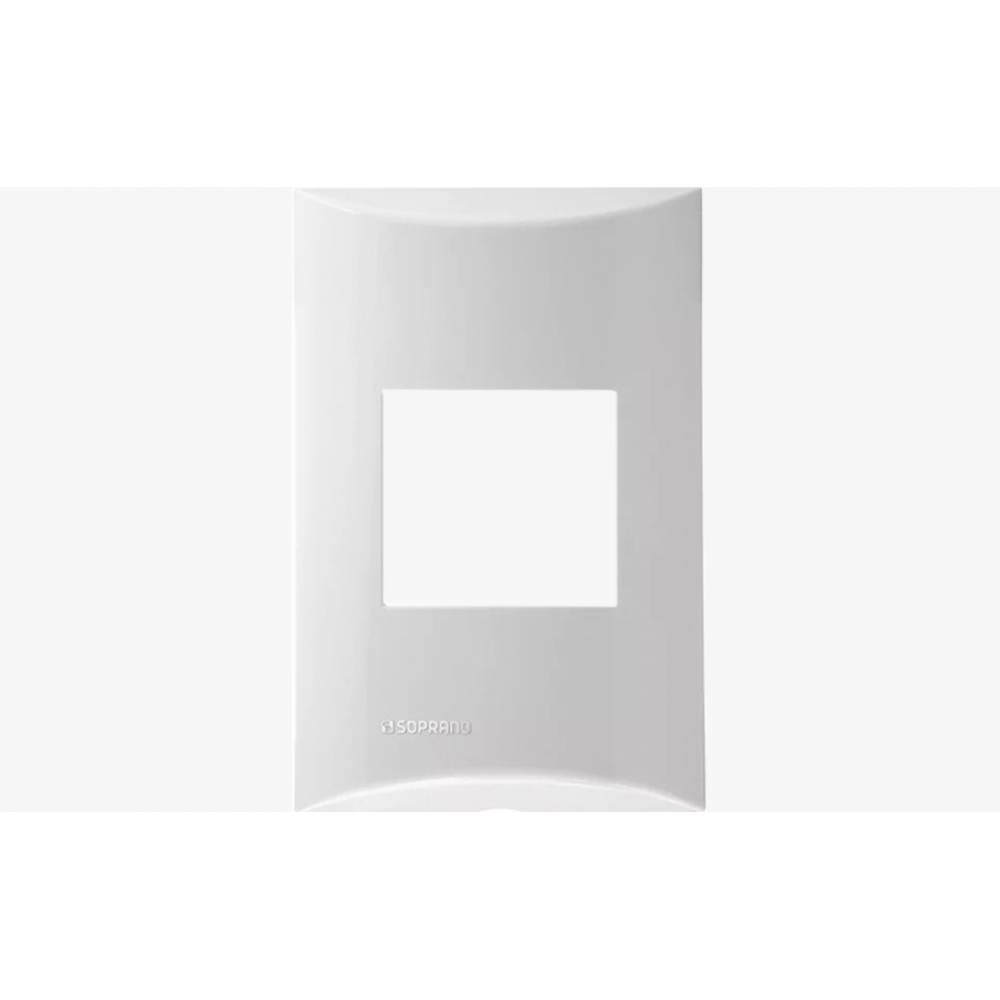 Brava Placa 4X2 2 Módulos Juntos Sem Suporte - Soprano#SIMONLEX#