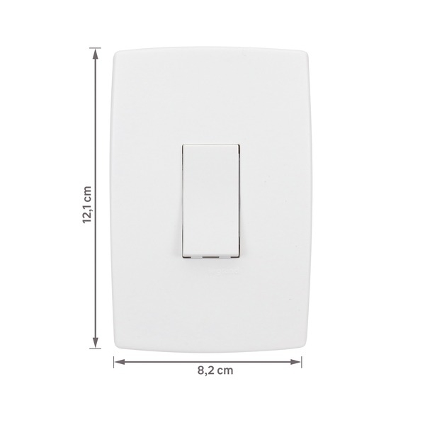 Conjunto Interruptor Simples Vertical Pial Plus - Legrand#SIMONLEX#