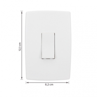 Conjunto Interruptor Simples Vertical Pial Plus - Legrand#SIMONLEX#