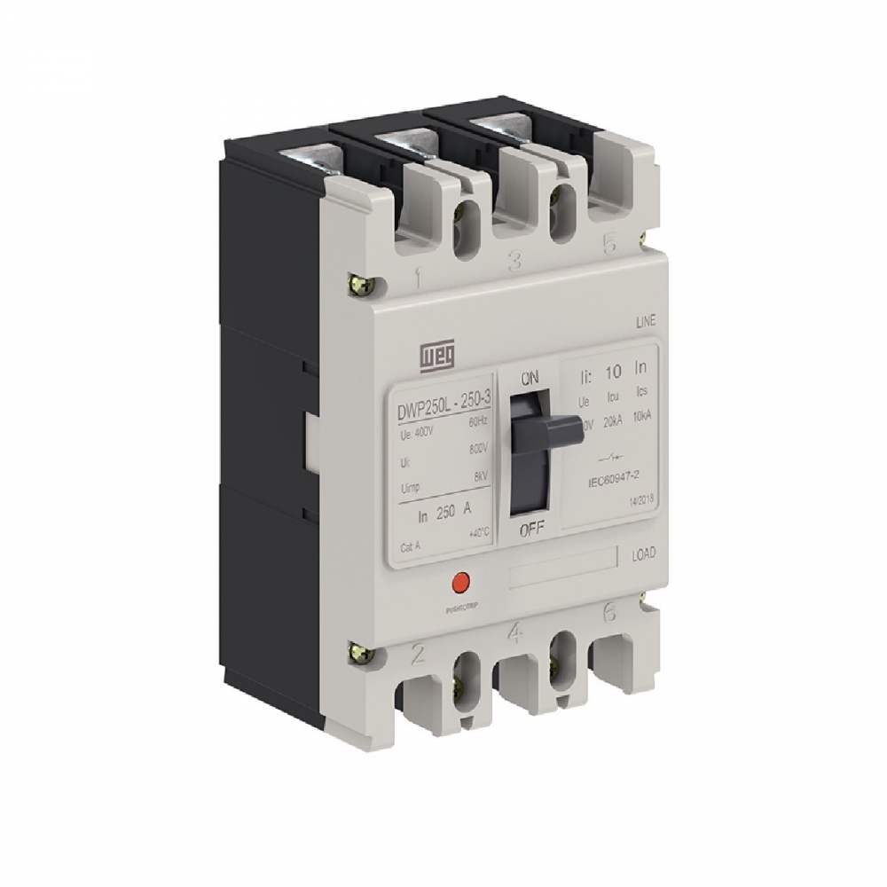Disjuntor Tripolar 125A Caixa Moldada 20kA Dwp - Weg#SIMONLEX#