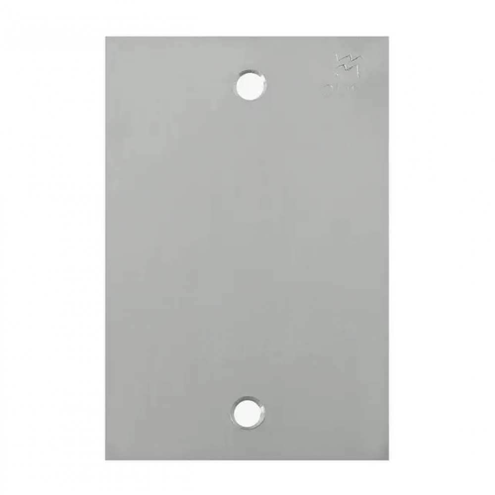 Placa 1 Módulo Para Piso 4x2  Inox - Olivo#SIMONLEX#
