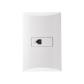 Brava Tomada Telefone RJ11 - Soprano#SIMONLEX#