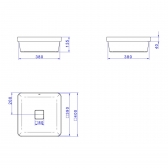 Cuba Slim De Sobrepor Quadrada 40cm Sálvia - Deca#SIM#