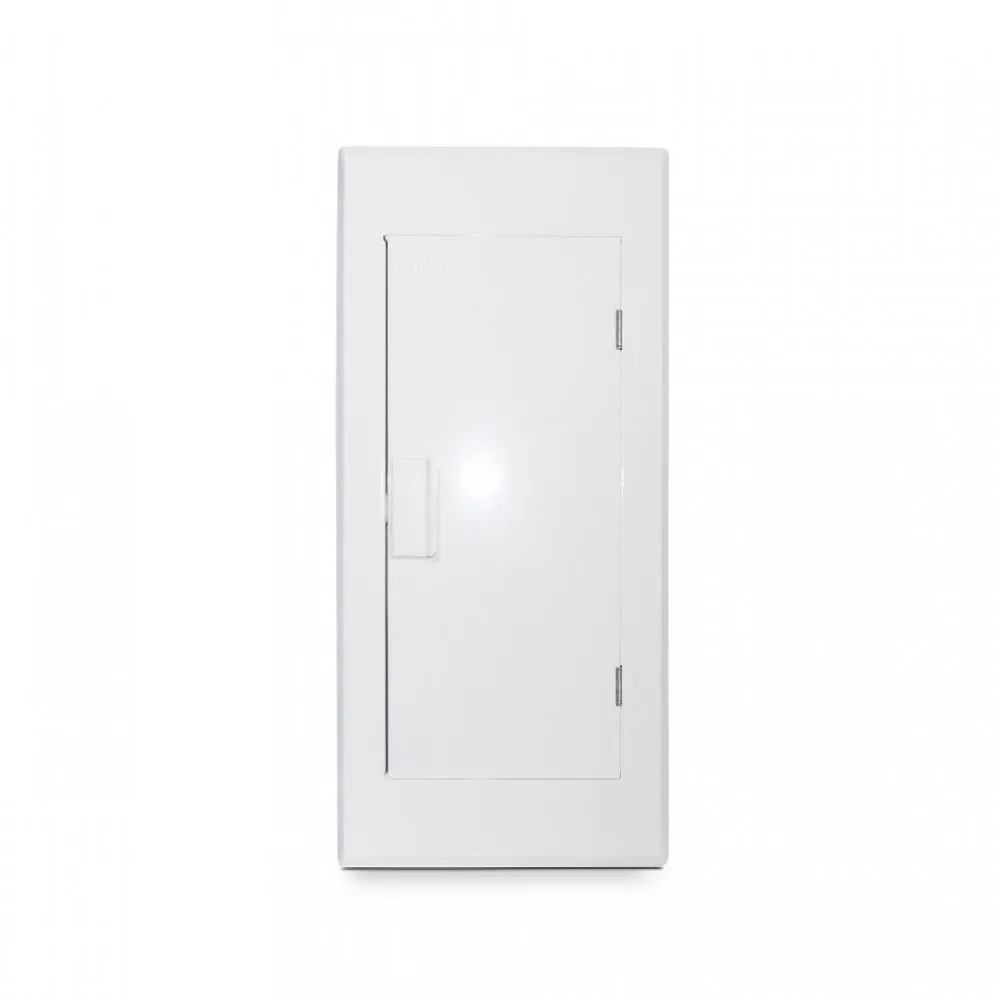 Quadro de Distribuição Acetinado de Chapa Embutir Din P/54 Disjun C/Barr 150A -Moratori#SIMONLEX#