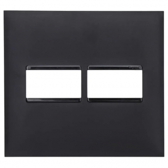 Placa 4x4 1 Seção + 1 Seção Sem Suporte Pial Plus - Preto#SIMONLEX#