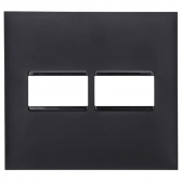 Placa 4x4 1 Seção + 1 Seção Sem Suporte Pial Plus - Preto#SIMONLEX#