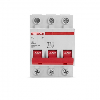 Disjuntor Tripolar Din C 16A 3kA - Steck#SIMONLEX#