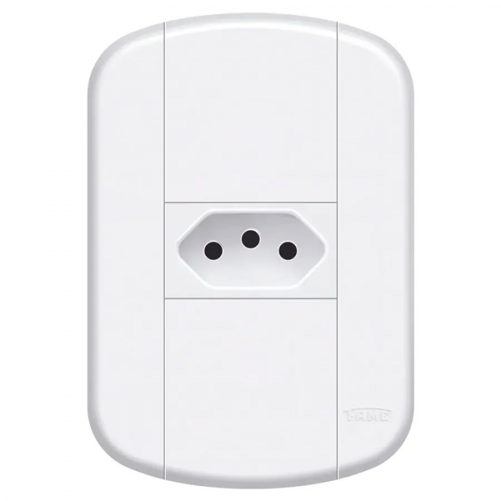 Fame Blanc + Tomada Padrao 2PT 10A CP#SIMONLEX#