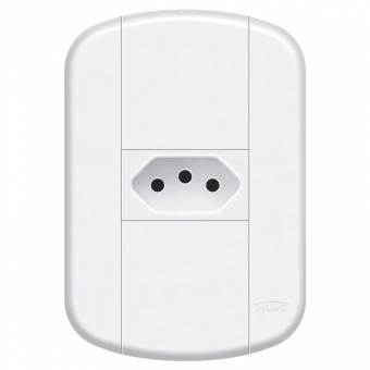 Fame Blanc + Tomada Padrao 2PT 10A CP#SIMONLEX#