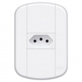 Fame Blanc + Tomada Padrao 2PT 10A CP#SIMONLEX#