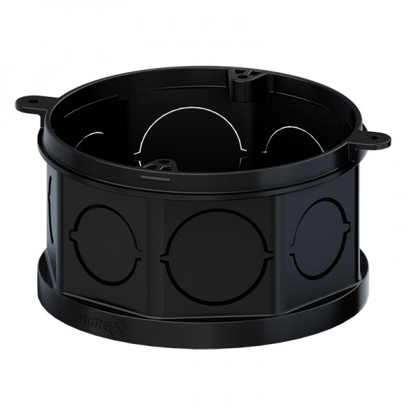 Caixa Octogonal pvc 4 X 4  Preta - Tigre#SIMONLEX#