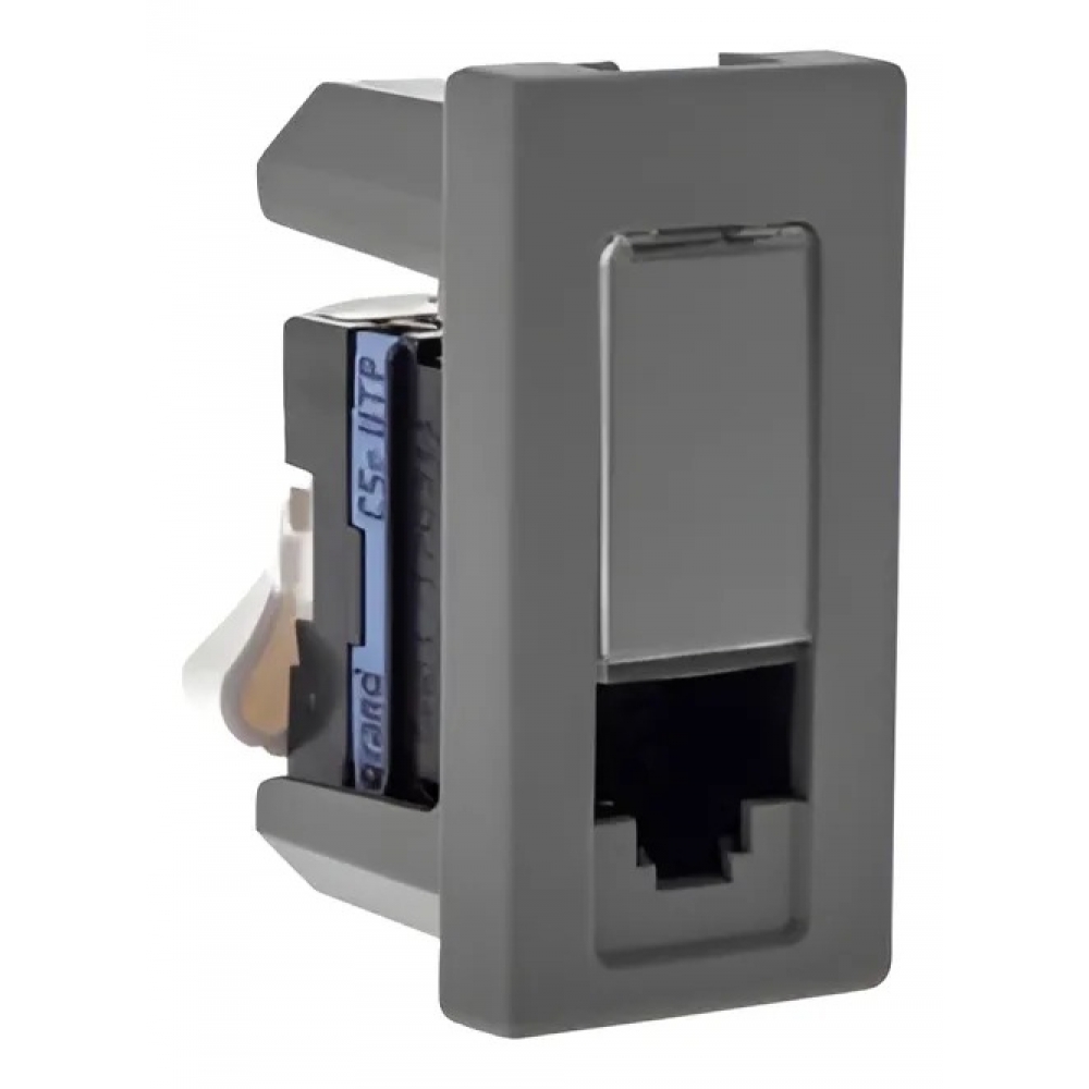 Pial Plus+ Cinza Módulo Tomada RJ45 CAT5#SIMONLEX#