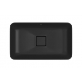 Cuba De Sobrepor Slim Retangular 50cm Ébano Fosco - Deca#SIM#