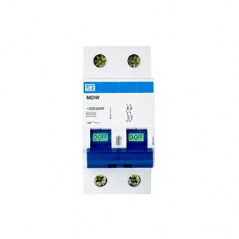 Disjuntor Bipolar Din 16A C Mdw 3kA - Weg#SIMONLEX#