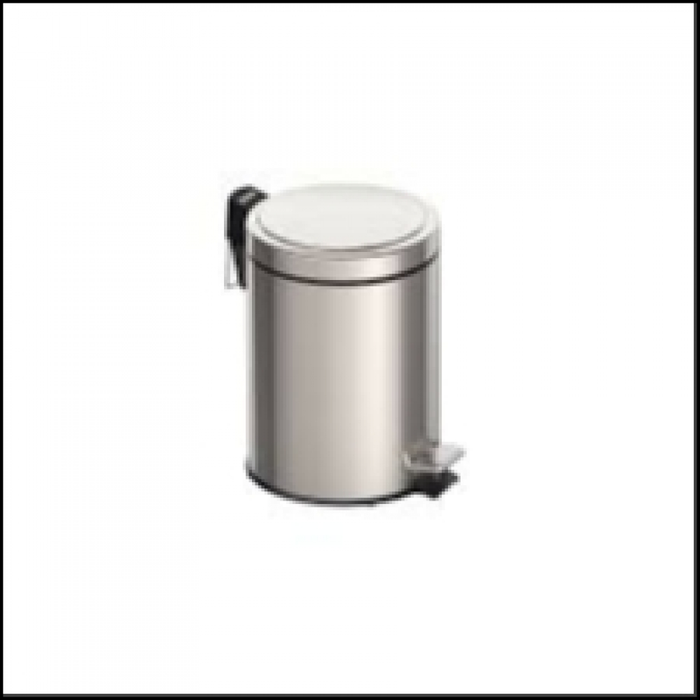 Lixeira com Pedal Brasil em Aço Inox com Acabamento Polido e Balde Interno 5l Tramontina#SIMONLEX#