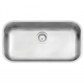 Cuba de Embutir de Inox 56x34 Acetinado Lavínia Com Válvula - Tramontina#SIM#