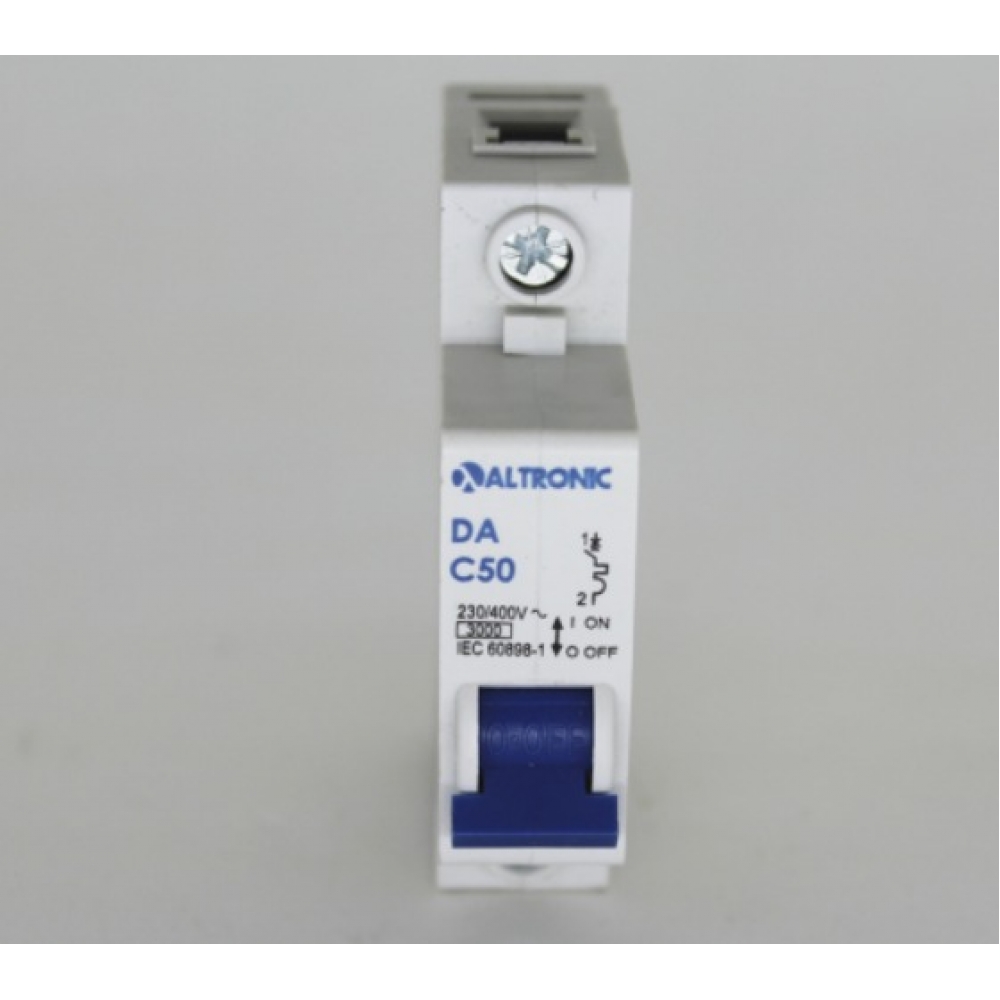 Disjuntor Unipolar Din C 50A 3kA - Tron#SIMONLEX#