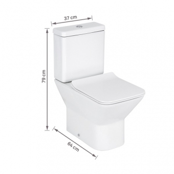 Bacia + Cx Acoplada Living Kit Completo - Deca#SIM#