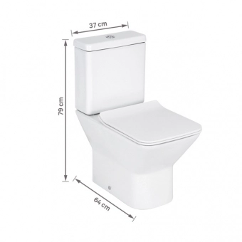 Bacia + Cx Acoplada Living Kit Completo - Deca#SIM#