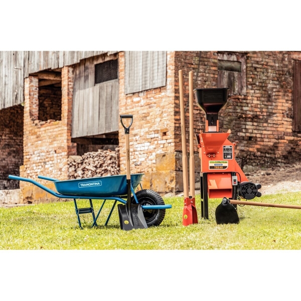 Carrinho De Mão C/Caçamba Rasa Metálica Azul 50L, Braço Metálico - Tramontina#SIMONLEX#
