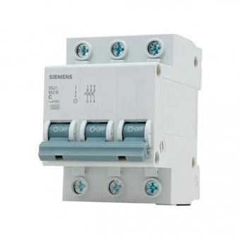 Disjuntor 5SJ1 Din C Tripolar 10A - Iriel#SIMONLEX#