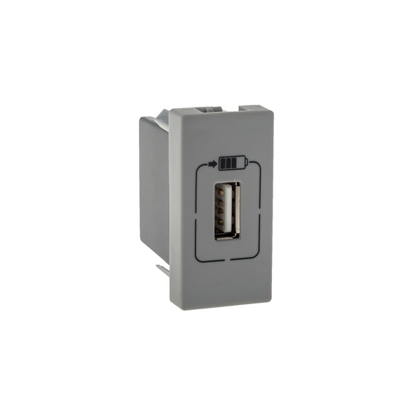 Modulo Carregador USB Cinza  Pial Plus+#SIMONLEX#