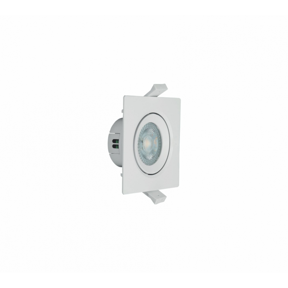Kit Led Spot Emb Quad 4w 3000k Biv Branco C/5 Unid- Pop