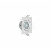 Kit Led Spot Emb Quad 4w 3000k Biv Branco C/5 Unid- Pop