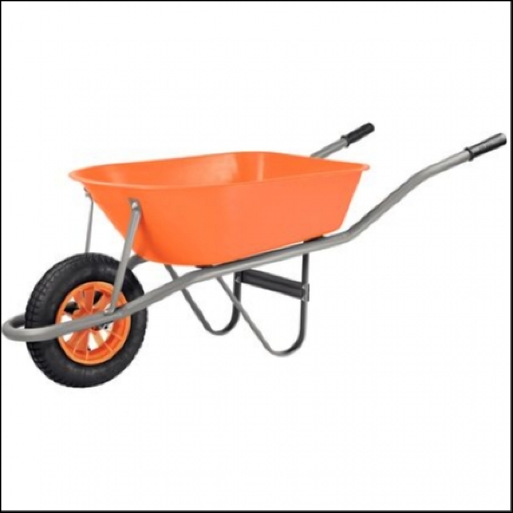 Carrinho de Mão C/Caçamba Funda Plástica 55 L, Braço Metálico - Tramontina#SIMONLEX#