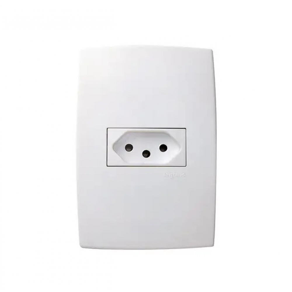 Conjunto Tomada 2P+T 10A Pial Plus - Branca - Legrand#SIMONLEX#